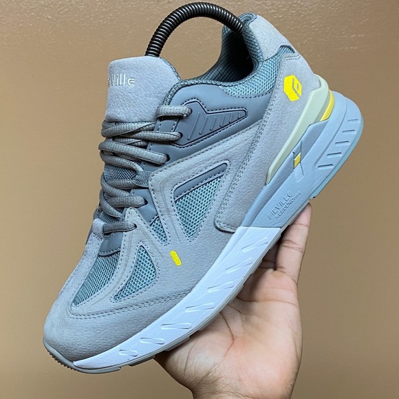 Fitville Rebound Core V1 Walking Sneakers “Sandy Gray Yellow White” Size 8.5EW - Picture 10 of 16